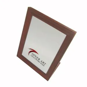 L-shaped smeđi drveni papir Matt Mirror