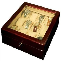 12pcs tamno crvena drvena kutija za pohranu